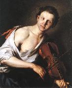 Young Man with a Violin KUPECKY, Jan
